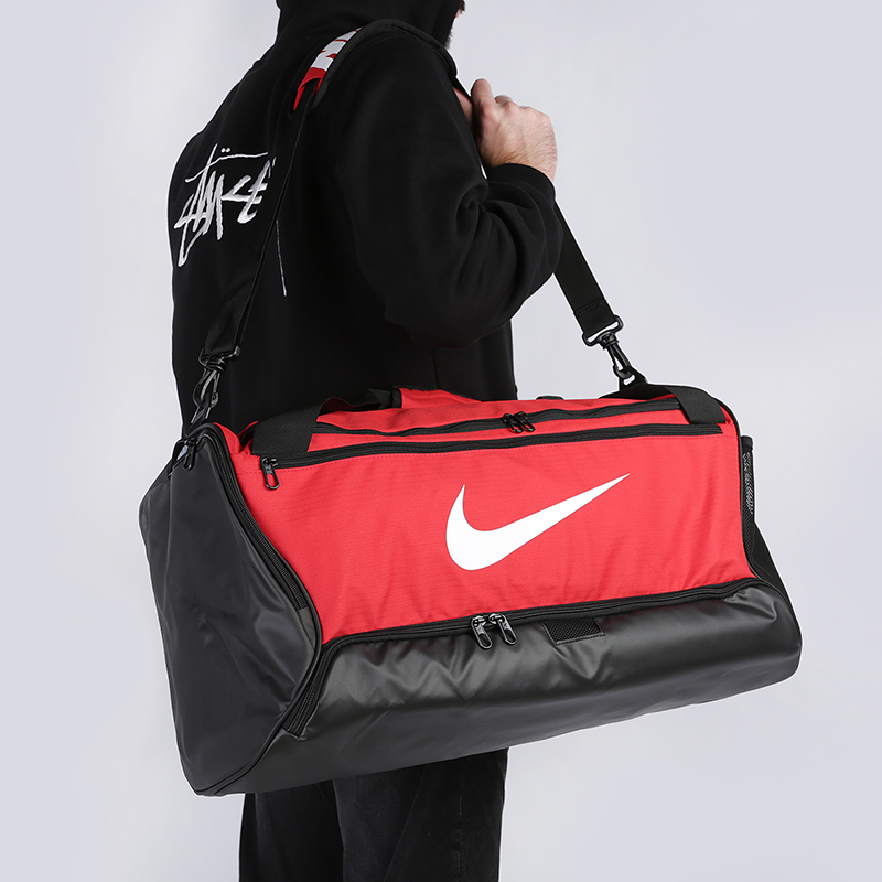  красная сумка Nike Brasilia Training Duffel Bag 60L BA5955-657 - цена, описание, фото 1